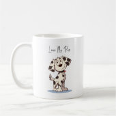 Love My Pup Mug – Cute Dog Illustration with Maroo Koffiemok (Links)