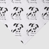 Love My Rescue Dog Pet Animal Quote Tissuepapier (Detail)