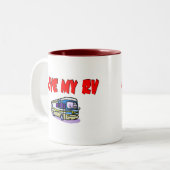 Love My RV Tweekleurige Koffiemok (Voorkant links)