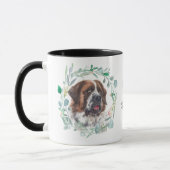 Love My Saint Bernard krans koffie Mok (Links)