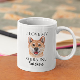 Love My Shiba Inu Dog Monogram Koffiemok