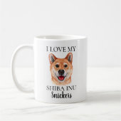 Love My Shiba Inu Dog Monogram Koffiemok (Links)