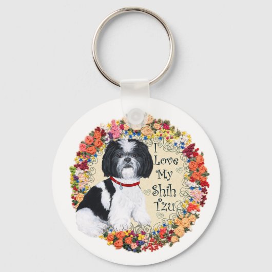 Love My Shih Tzu Sleutelhanger (Voorkant)