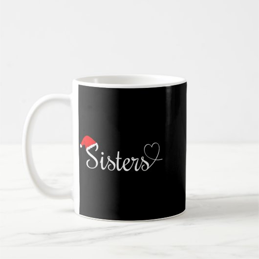 Love My Sister Cute Christmas Sisters Koffiemok (Links)
