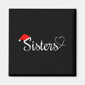 Love My Sister Cute Christmas Sisters  Magneet (Voorkant)
