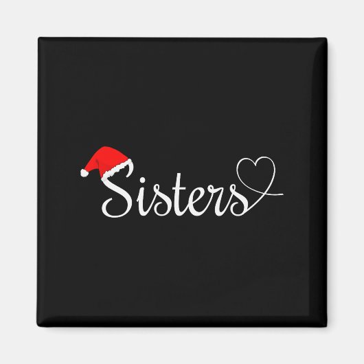 Love My Sister Cute Christmas Sisters Magneet (Voorkant)