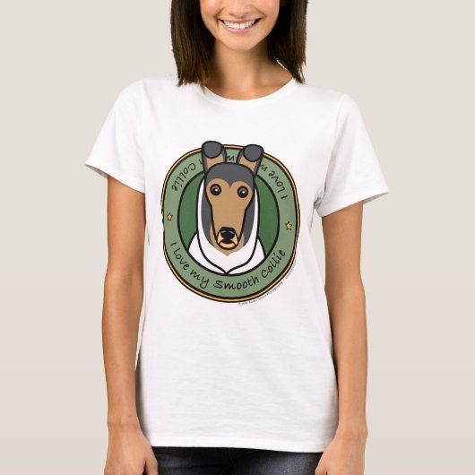 Love My Smooth Collie T-shirt (Voorkant)