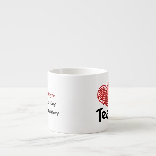 Love My Teacher Espresso Kop (Voorkant)