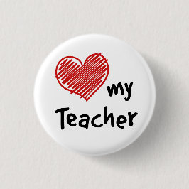 Love My Teacher Ronde Button 3,2 Cm