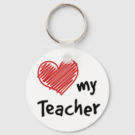 Love My Teacher Sleutelhanger