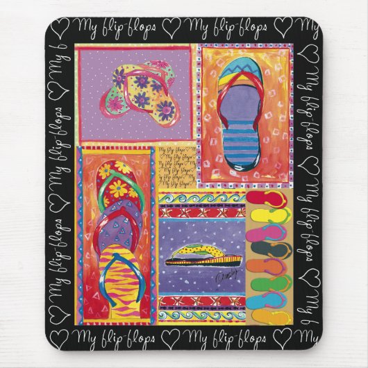 Love-My-Teenslippers mousepad Muismat (Voorkant)