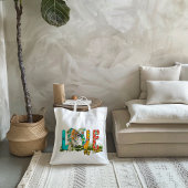 Love My Tribe Native American Canvas tas