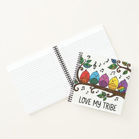 Love My Tribe Personalized Spiral Notebook Notitieboek (Binnen)
