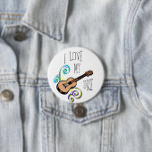 Love My Uke Ronde Button 7,6 Cm (In situ)