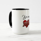 Love My Wife Heart Design Mok (Voorkant links)