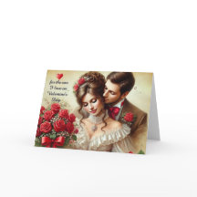 Love my Wife Valentijnsdag Gevouwen Vakantie Kaart