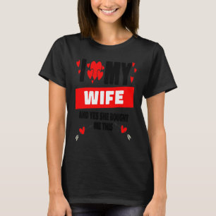 Love My Wife Valentijnsdag Hearts T-shirt
