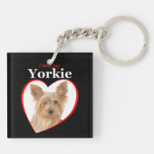 Love My Yorkie Sleutelhanger (Achterkant)