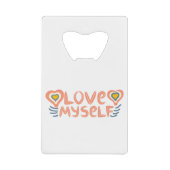 Love myself creditkaart flessenopener (Voorkant)