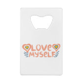 Love myself creditkaart flessenopener (Achterkant)