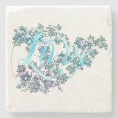 Love n Flowers Stenen Onderzetter (Voorkant)