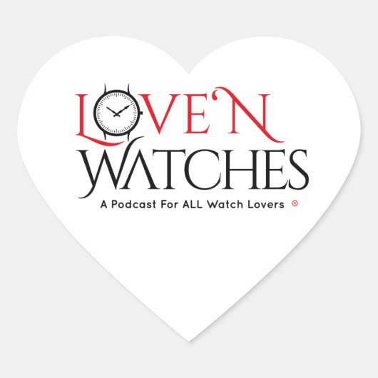 Love ‘N Watches Heart Stickers (Voorkant)