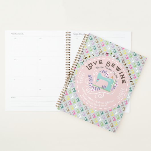 Love Naaimachine Pastel Roze Planner (Display)