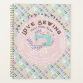 Love Naaimachine Pastel Roze Planner (Voorkant)