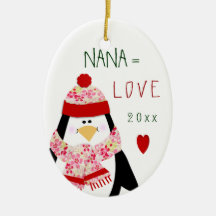 Love NANA Penguin kerstcadeau