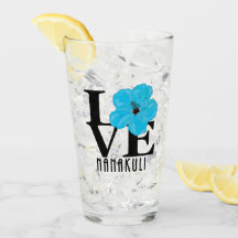 LOVE Nanakuli Hawaii Blue Hibiscus