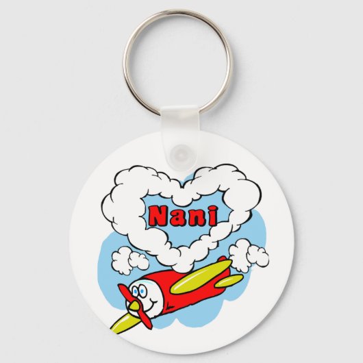 Love Nani Kinder Airplane Sleutelhanger (Voorkant)