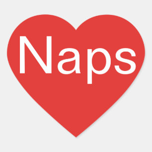 Love Naps Hart Sticker