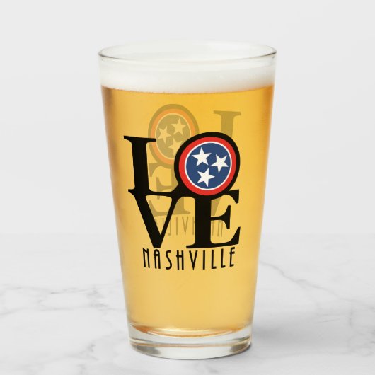 LOVE Nashville Glas (Voorkant gevuld)