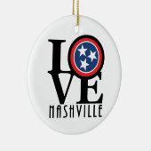 LOVE Nashville Keramisch Ornament (Rechts)