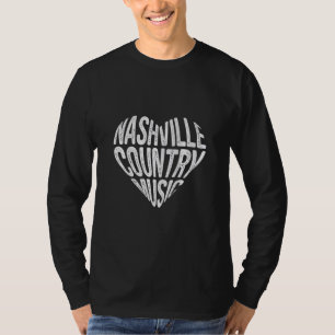 Love Nashville Tennessee Country Music Guitar Play T-shirt