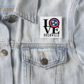LOVE Nashville Vierkante Button 5,1 Cm (In situ)
