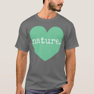 Love Nature Heart retro T-shirt