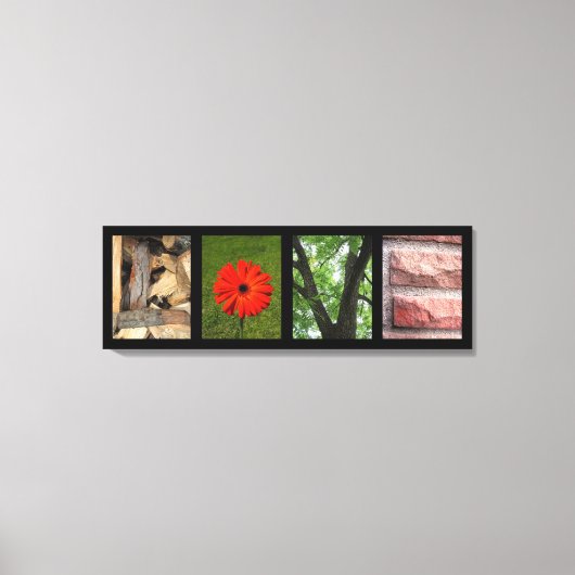 Love Natuur Elements Creative Mounted Canvas Print (Voorkant)