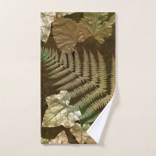 Love Natuur Ferny Leaf Print  Handdoek (Handdoek)