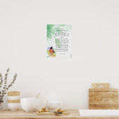 Love Natuur Inspirerend Poem Trees Kilmer Poster (Keuken)