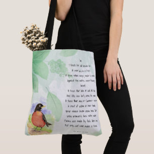 Love Natuur Inspirerend Poem Trees Kilmer Tote Bag