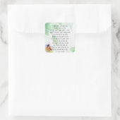 Love Natuur Inspirerend Poem Trees Kilmer Vierkante Sticker (Tas)