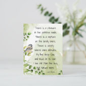 Love Natuur Inspirerend Quote Lord Byron Briefkaart (Staand voorkant)