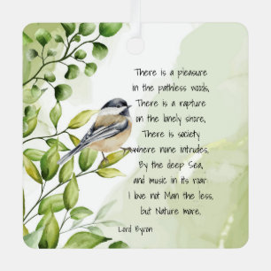 Love Natuur Inspirerend Quote Lord Byron Cerami Metalen Ornament