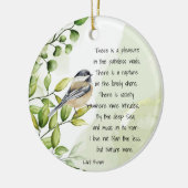 Love Natuur Inspirerend Quote Lord Byron Keramisch Ornament (Links)