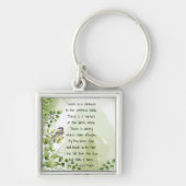 Love Natuur Inspirerend Quote Lord Byron Keycha Sleutelhanger (Voorkant)