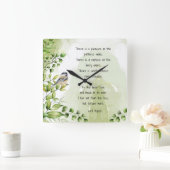 Love Natuur Inspirerend Quote Lord Byron Vierkante Klok (Huis)