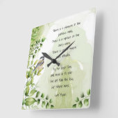 Love Natuur Inspirerend Quote Lord Byron Vierkante Klok (Hoek)