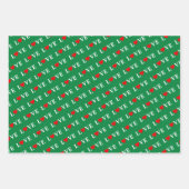 LOVE Navy Blue Green Paars Inpakpapier Vel (Voorkant 3)