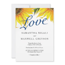 Love Navy Blue & Sunflower Summer Wedding